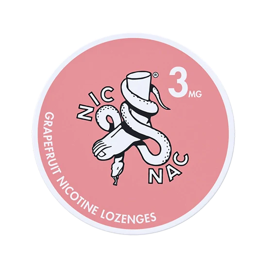 NIC NAC Grapefruit - 3 mg Nicotine lozenges