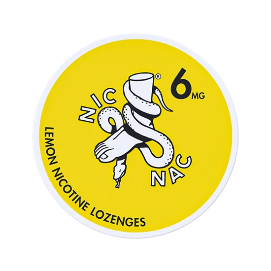 NIC NAC Lemon - 6 mg Nicotine lozenges