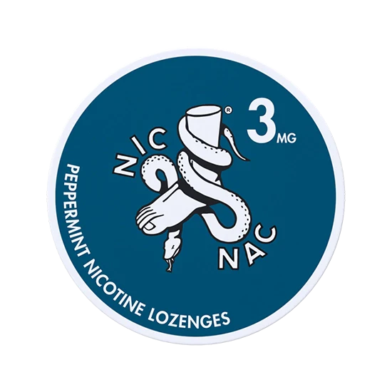 NIC NAC Peppermint - 3 mg Nicotine lozenges