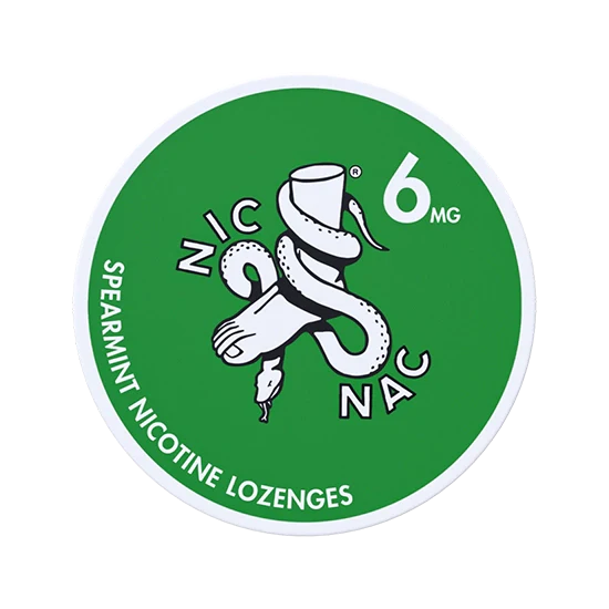 NIC NAC Spearmint - 6 mg (Nicotine Lozenges)