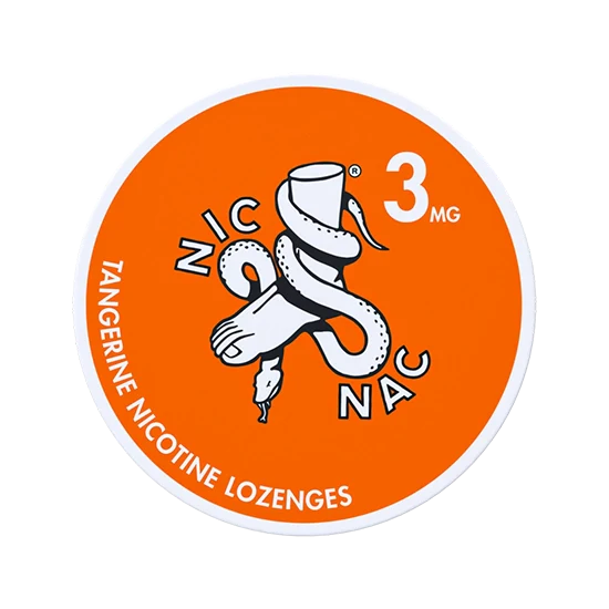 NIC NAC Tangerine - 3 mg Nicotine lozenges