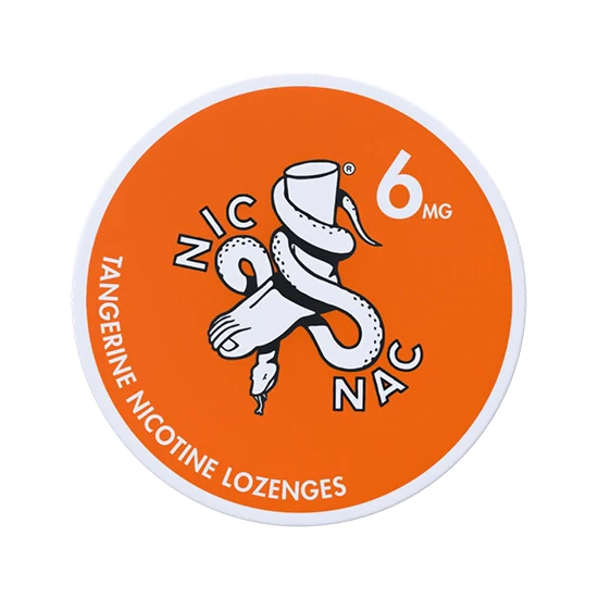 NIC NAC Tangerine - 6 mg Nicotine lozenges